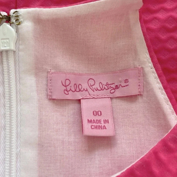 LILLY PULITZER ANNABELLE TOP IN HOTTY PINK - Picture 7 of 11